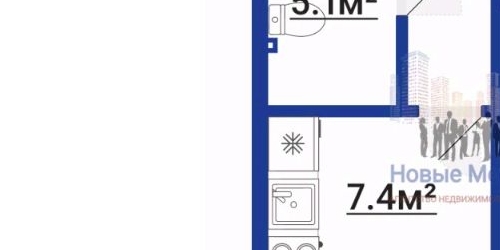 1-комн квартира улица Лидии Зверевой, 3к1