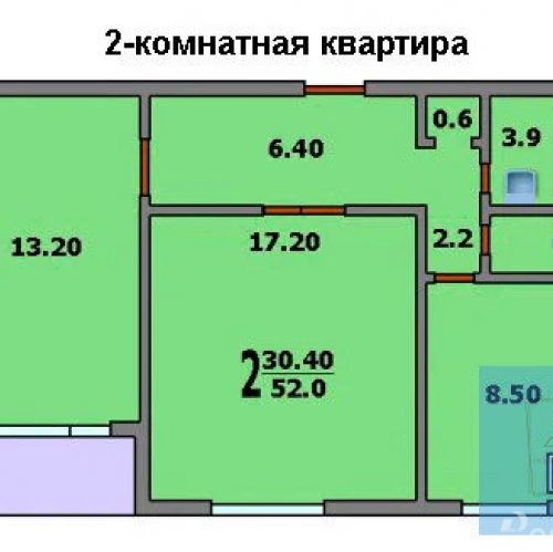 2-комн квартира Солнечногорск, ул Ленинградская,  д. 12