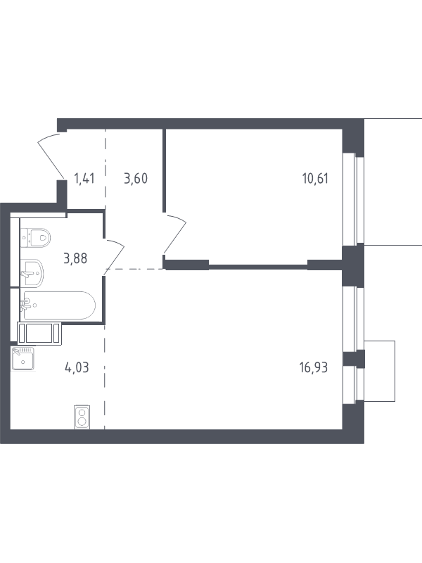 Продажа 1-комн квартиры в новостройке Юрлово д., Пятницкая ул.,  к. 2.2