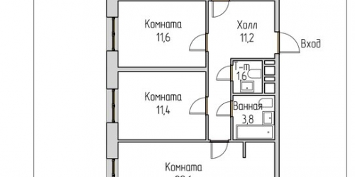 3-комн квартира Бабушкина ул,  д. 53,  к. 1