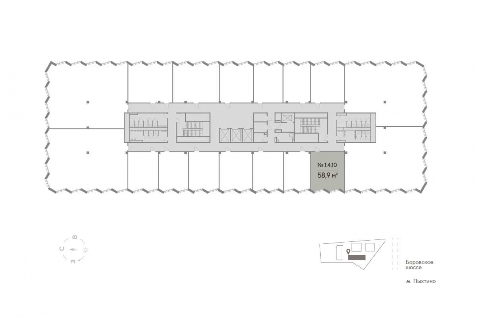 Продажа офиса Внуково район, 19 квартал,  д. 1,  к. стр1