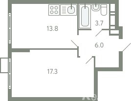 Продажа 1-комн квартиры на вторичном рынке Молоково с, Ново-Молоковский б-р,  д. 1