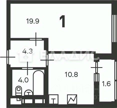 Продажа 1-комн квартиры на вторичном рынке Кусковская улица, 12/1