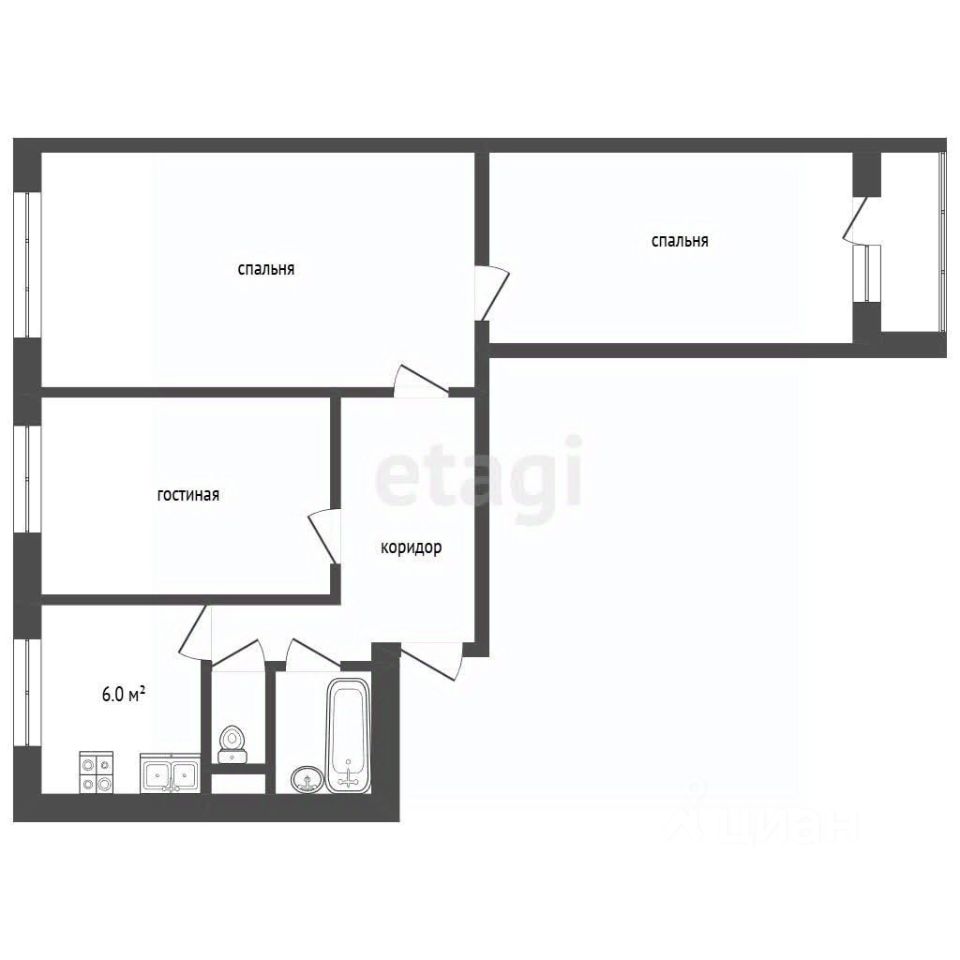 Продажа 3-комн квартиры на вторичном рынке Борисовский проезд, 36К2