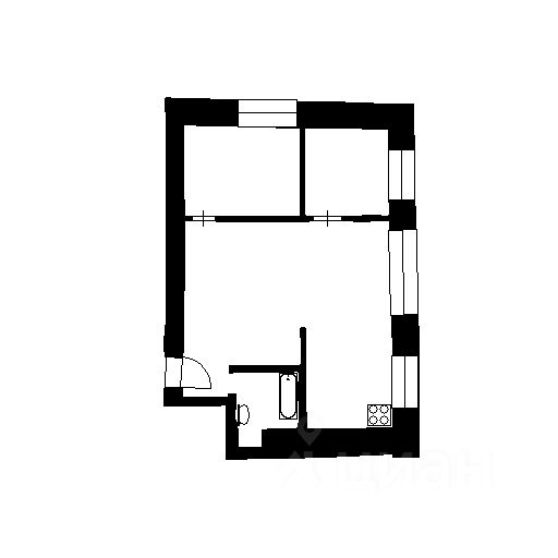 Аренда 2-комн квартиры на вторичном рынке улица Шелгунова, 7к2