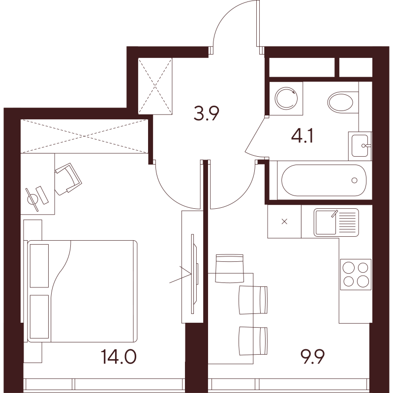 Продажа 1-комн квартиры в новостройке Москва г., Куусинена ул.,  к. D2