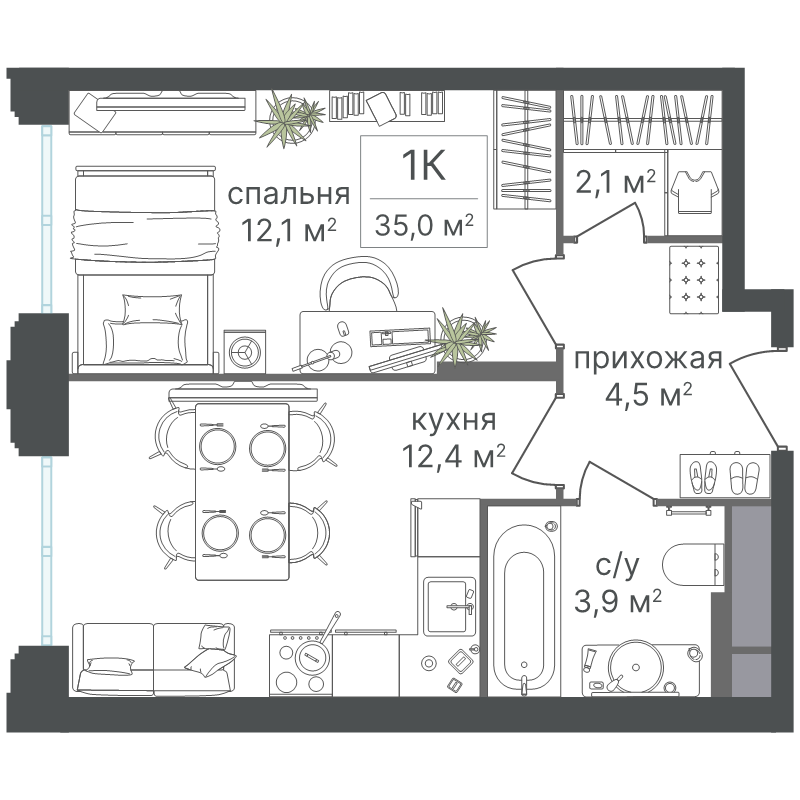 Продажа 1-комн квартиры в новостройке Москва г., Варшавское ш.,  к. 1