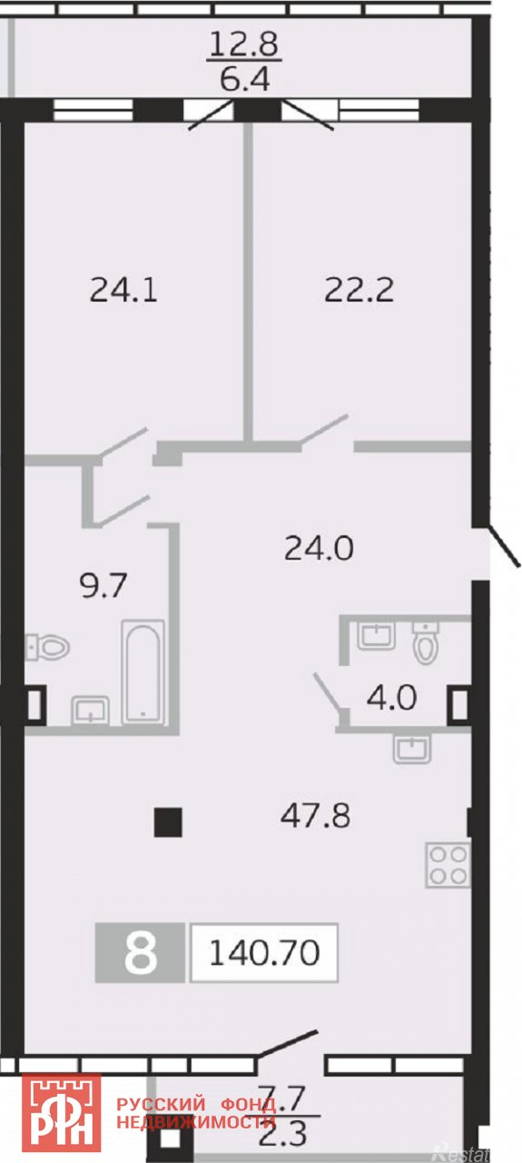 Продажа 2-комн квартиры на вторичном рынке Грота ул. ,  д. 1-3,  к. г