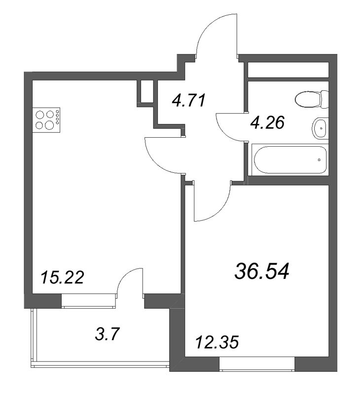 Продажа 1-комн квартиры в новостройке Шушары п., Пулковское ш.,  к. 3.6