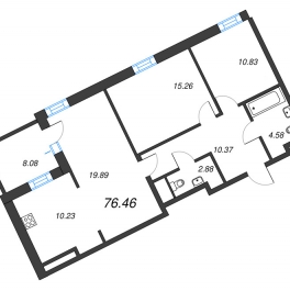 Продажа 2-комн квартиры в новостройке Рощино пгт., Пионерская ул.,  к. А8