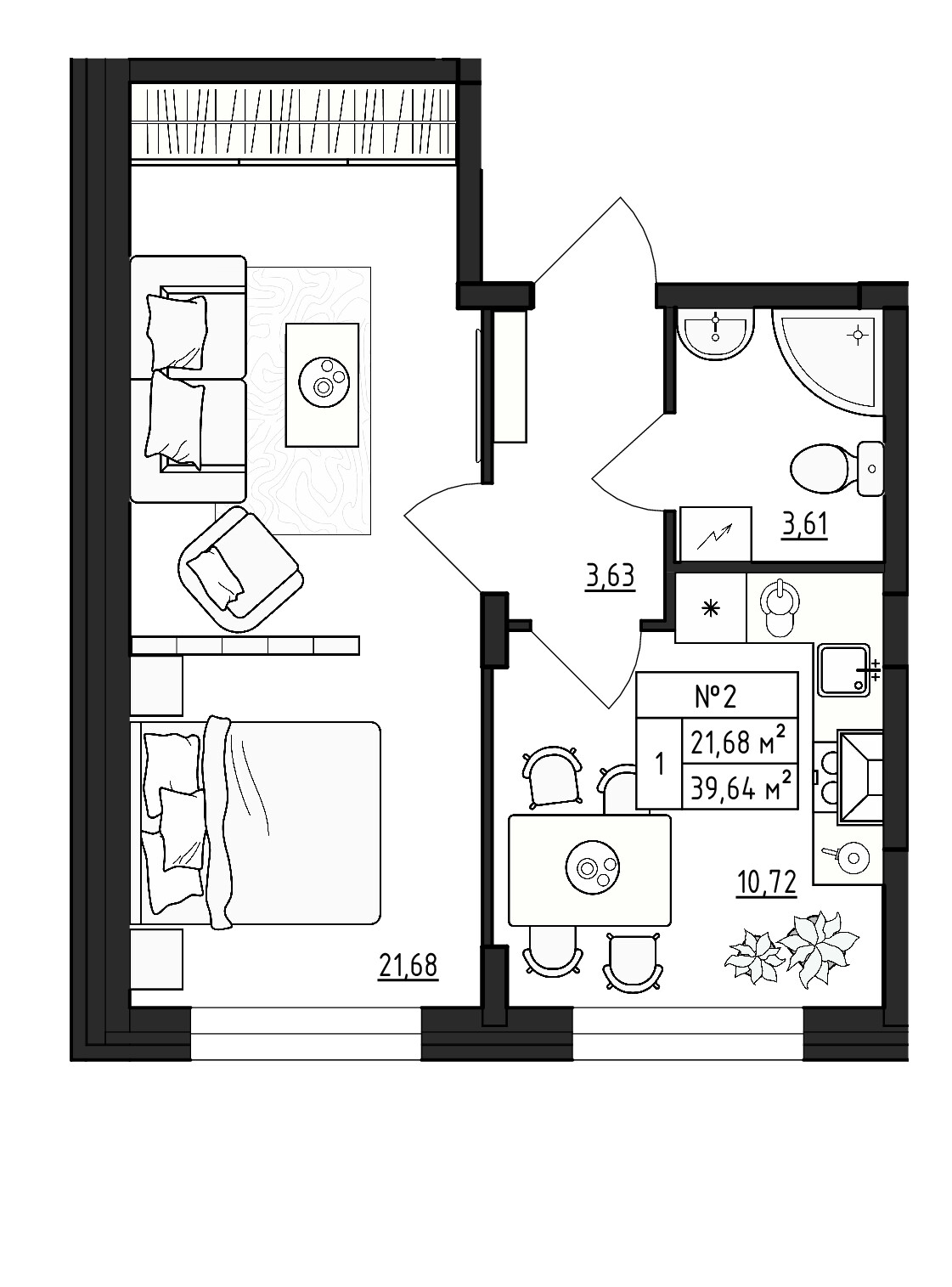 Продажа 1-комн квартиры в новостройке д. Малое Верево, д. Малое Верево, Гатчинский район, Ленинградская область
