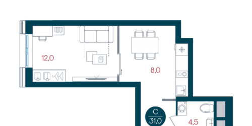 Студия Москва г., Кавказский б-р,  к. 1