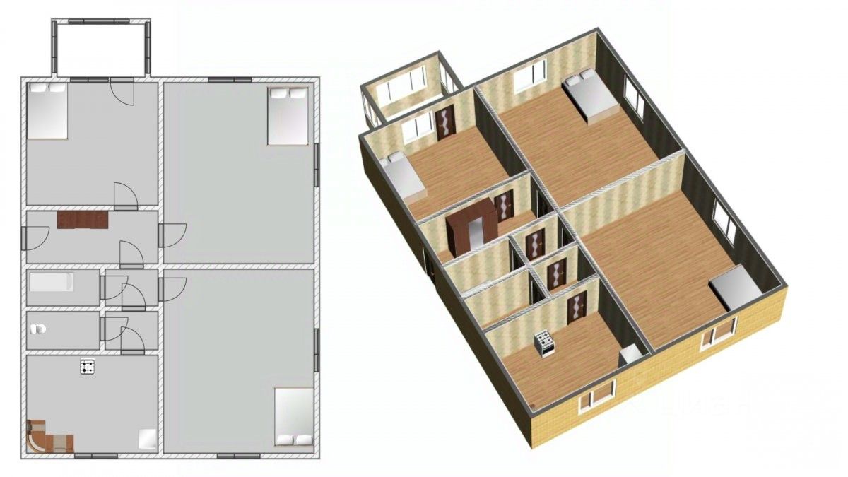 Продажа 3-комн квартиры на вторичном рынке пос. Понтонный, Заводская улица, 2