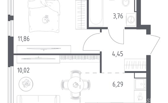 Продажа 1-комн квартиры на вторичном рынке Любучанская ул,  д. 2 к1