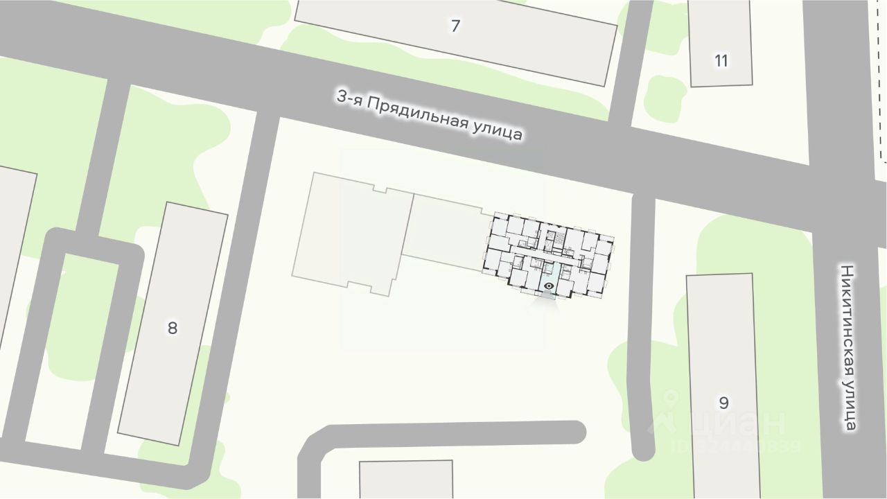 Продажа 1-комн квартиры на вторичном рынке 3-я Прядильная улица, 10