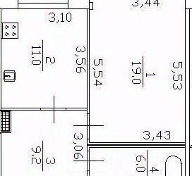 1-комн квартира Народная улица, 68к1