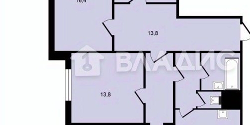 4-комн квартира Челобитьевское шоссе, 14к2