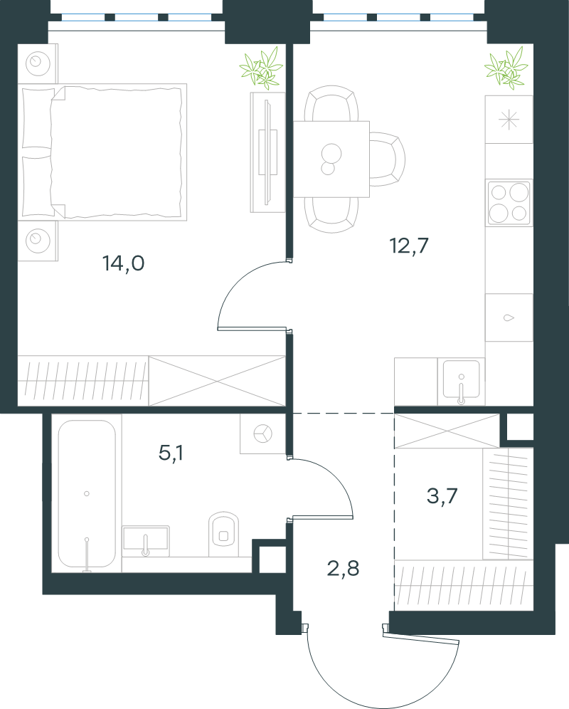 Продажа 1-комн квартиры в новостройке Москва г., Южнопортовая ул.,  к. 8