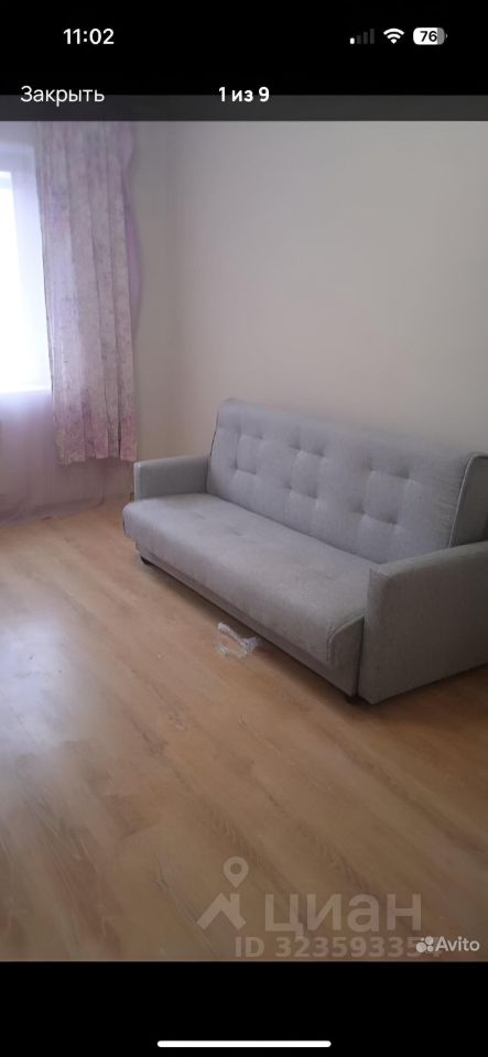 Аренда 1-комн квартиры на вторичном рынке Марусино пгт, улица Заречная, 33к4