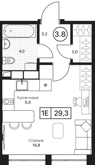 Продажа студии Братовщина с,  к. 2