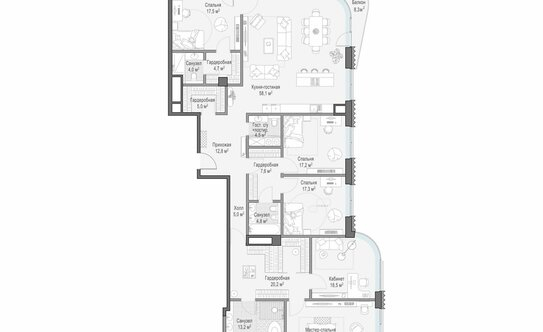 Продажа 5-комн квартиры на вторичном рынке Толмачевский Б. пер,  д. 5 к1