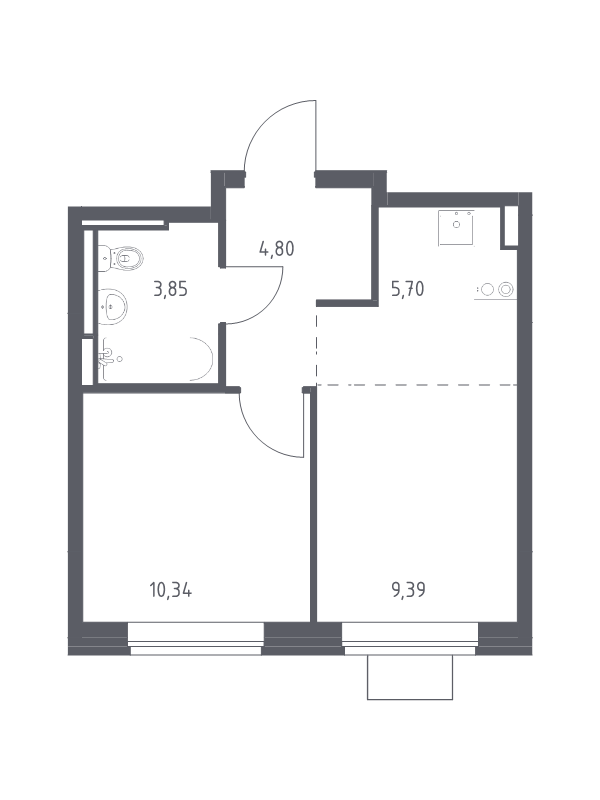 Продажа 1-комн квартиры в новостройке Богданиха д., Красная Слобода ул.,  к. 7.1
