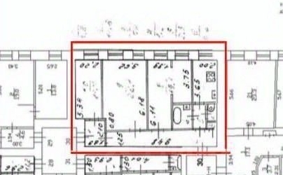 3-комн квартира улица Егорова, 18