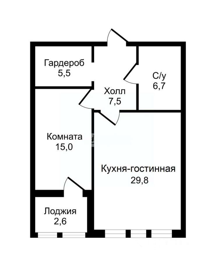 Продажа 2-комн квартиры на вторичном рынке Карамышевская набережная, 2А
