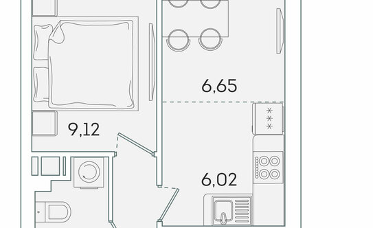 Продажа 1-комн квартиры на вторичном рынке Мурино г, Графская ул,  д. 6 к1