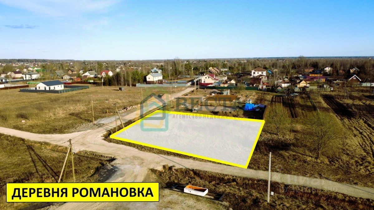 Продажа земли д. Романовка, улица Шоссейная, 15