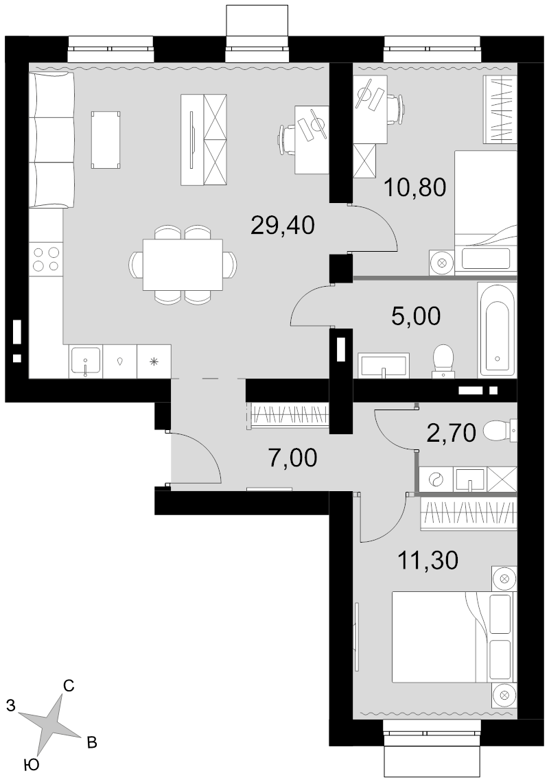 Продажа 2-комн квартиры в новостройке Апрелевка г., Киевское ш.,  к. 3