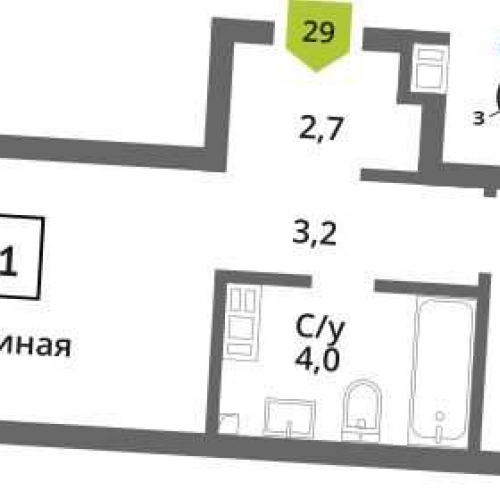 1-комн квартира Красногорск, Московская область, Красногорск, мкрн. Опалиха