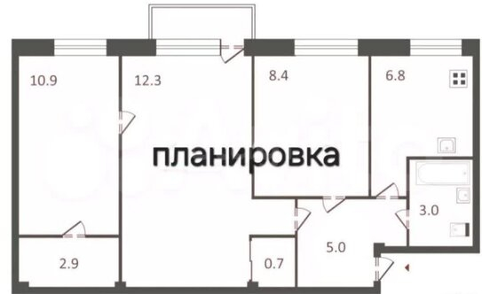 Продажа 3-комн квартиры на вторичном рынке ул Ключевая,  д. 19