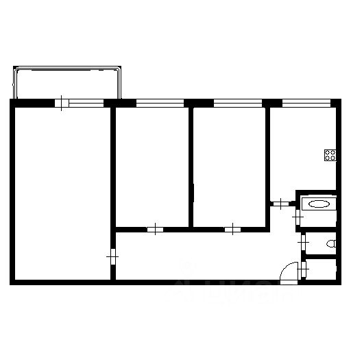 Продажа 3-комн квартиры на вторичном рынке улица Сантьяго-де-Куба, 6К3