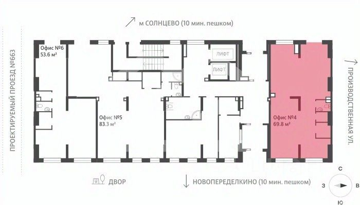 Аренда торгового помещения Производственная улица,  д. 19А к2
