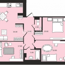 Продажа 4-комн квартиры на вторичном рынке ул Выборгская,  д. 4