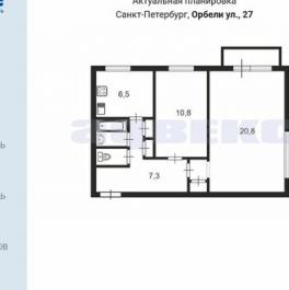 Продажа 2-комн квартиры на вторичном рынке ул Орбели,  д. 27,  к. 3