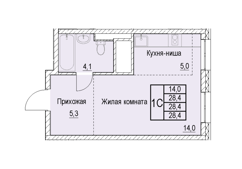 Продажа студии Мытищи г., Академика Каргина ул.,  к. 5