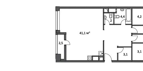 3-комн квартира Маломосковская улица, 14