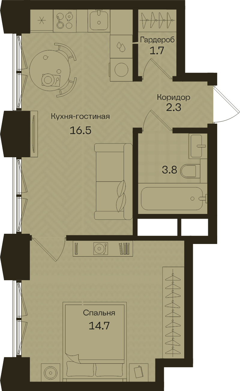 Продажа 1-комн квартиры в новостройке Москва г., Часовая ул.,  к. 1
