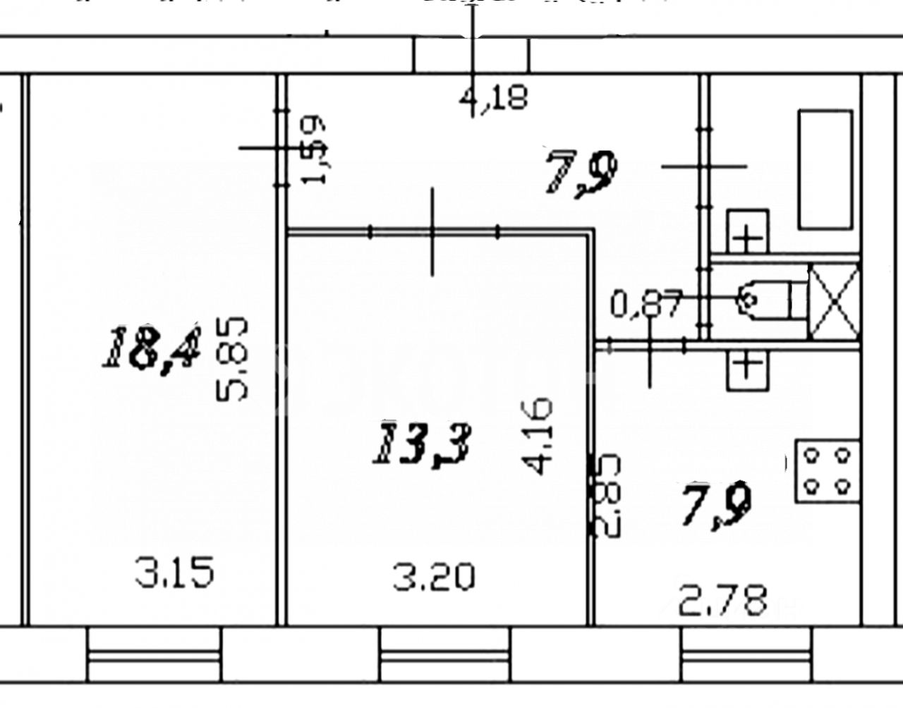Продажа 2-комн квартиры на вторичном рынке проспект Энгельса, 39