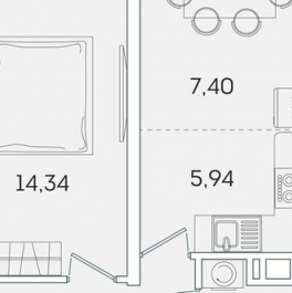 Продажа 1-комн квартиры на вторичном рынке Мурино г, Графская ул