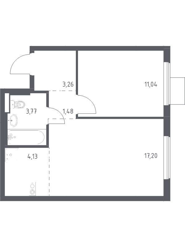 Продажа 1-комн квартиры в новостройке Коробово д., 10 км до МКАД,  к. 6.2