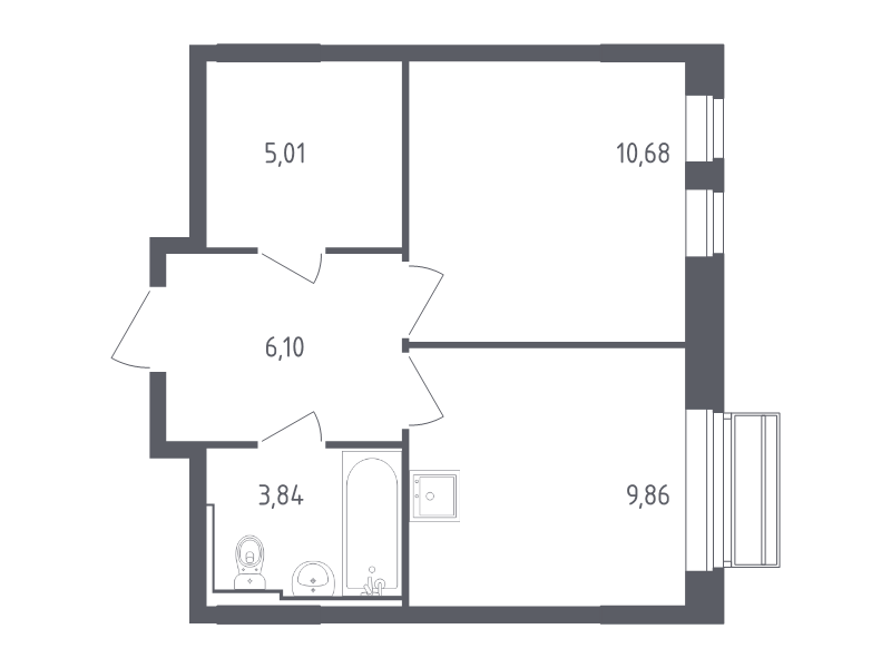 Продажа 1-комн квартиры в новостройке Лайково с., Лесная ул.,  к. 55