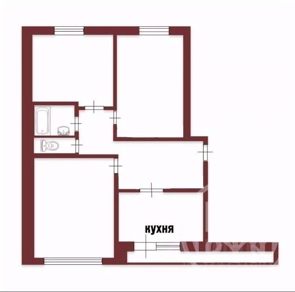 Продажа 3-комн квартиры на вторичном рынке Кировск, бульвар Партизанской Славы, 11