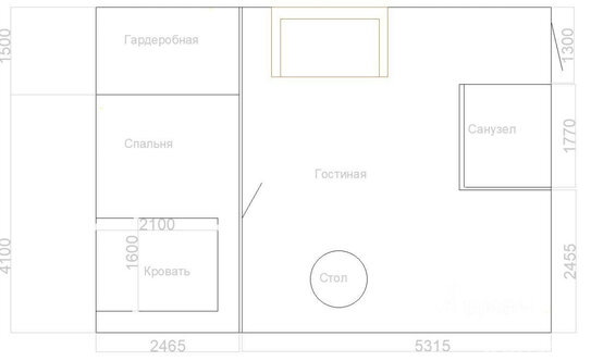 Аренда 2-комн квартиры на вторичном рынке Потешная улица,  д. 12