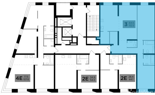 Продажа 3-комн квартиры на вторичном рынке Ленинская Слобода ул,  д. 26/40