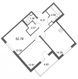 Продажа 2-комн квартиры в новостройке Стрельна п., Будённого пр-кт, к. 4.3 Продажа 2-комн квартиры в новостройке Стрельна п., Будённого пр-кт, к. 4.3