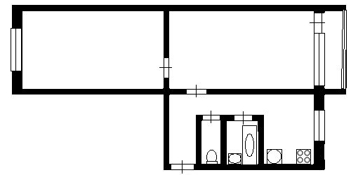2-комн квартира д. Кипень, шоссе Ропшинское, 15