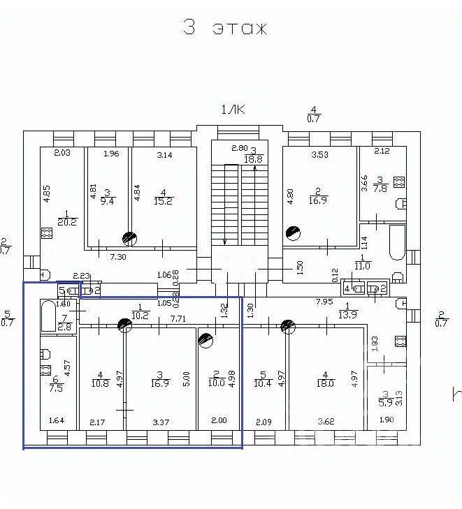 Продажа 3-комн квартиры на вторичном рынке Тамбовская улица, 43Б